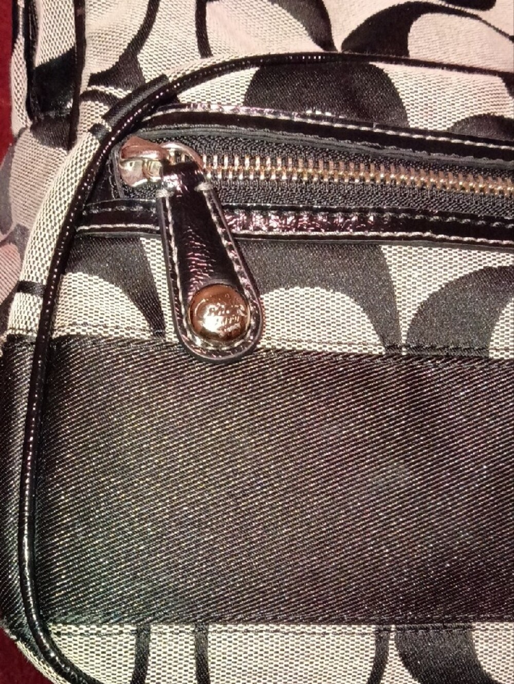 Vintage Y2K Coach Signature Jacquard Backpack - Picture 4 of 11